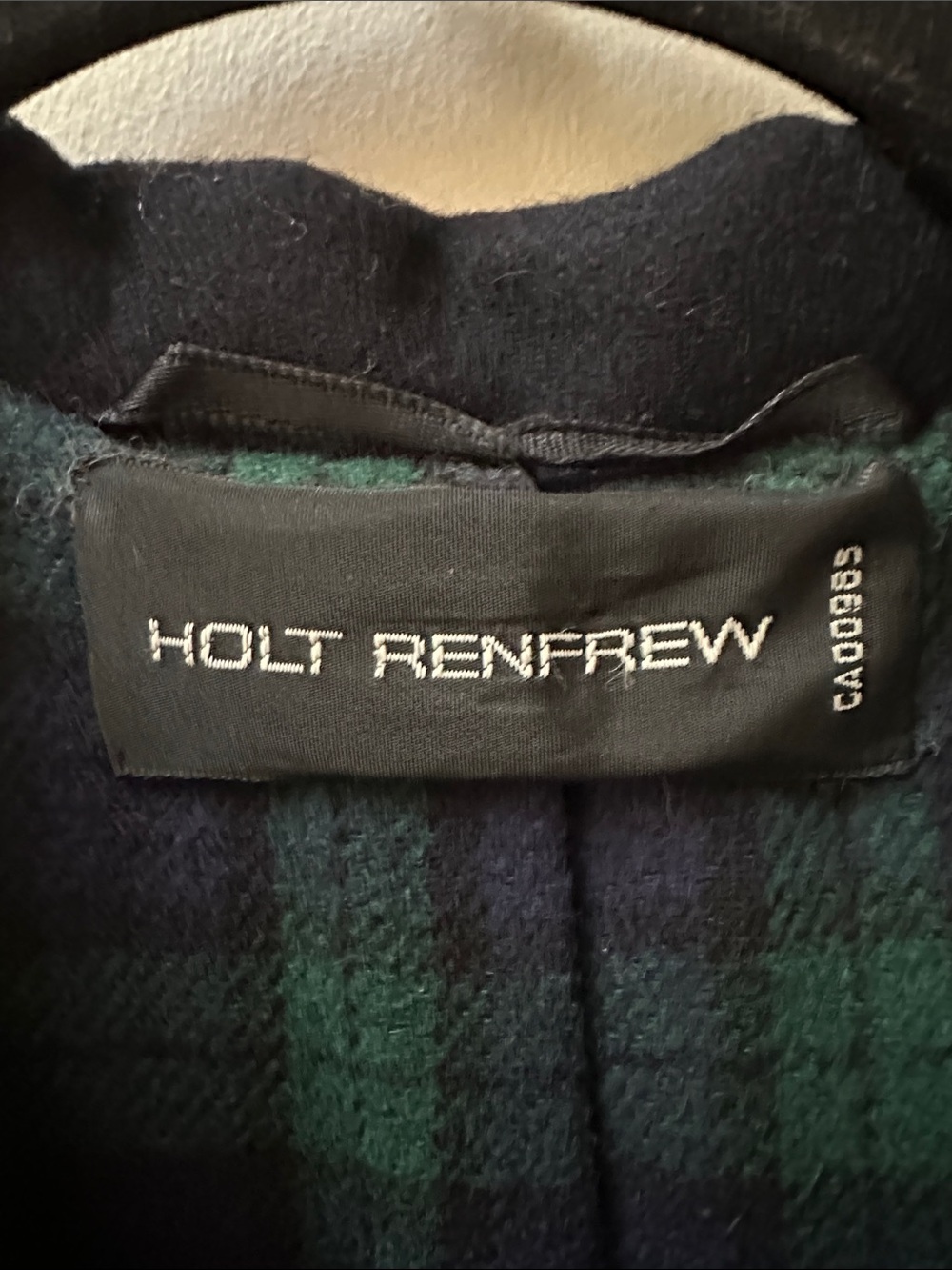Vintage Holt Renfrew Kids Navy Double-Breasted Pea Coat Wool Blend 80s - Picture 2 of 8